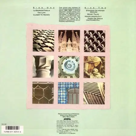 The Alan Parsons Project – Gaudi (1987) – Обратная сторона пластинки