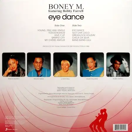 Boney M. – Eye Dance (1985) – Обратная сторона – Содержание