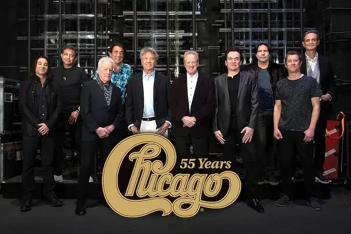 Группа Chicago (Чикаго) – Постер – 55 лет коллективу. Юбилейные концерты.