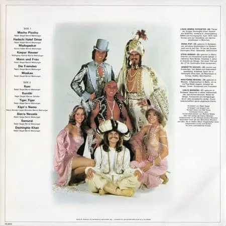 Dschinghis Khan (Чингисхан) – Greatest Hits (1980) – Обратная сторона пластинки
