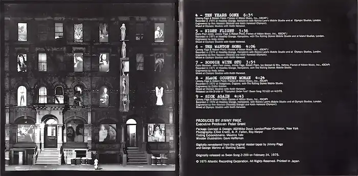 Led Zeppelin – Physical Graffiti – 3-й вкладыш диска
