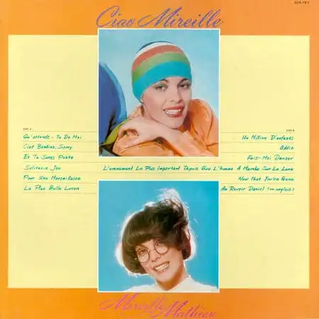Мирей Матье – Ciao Mireille (1976) – Обратная сторона пластинки