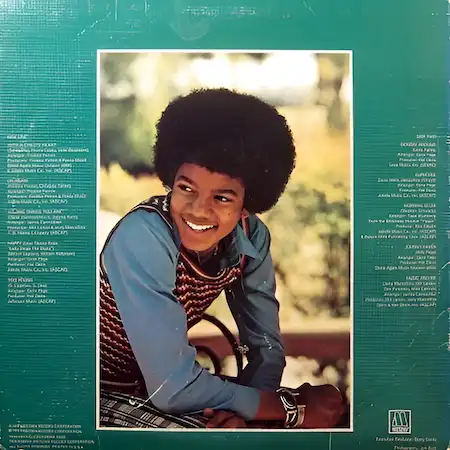 Michael Jackson – Music & Me (1973) – Обратная сторона пластинки