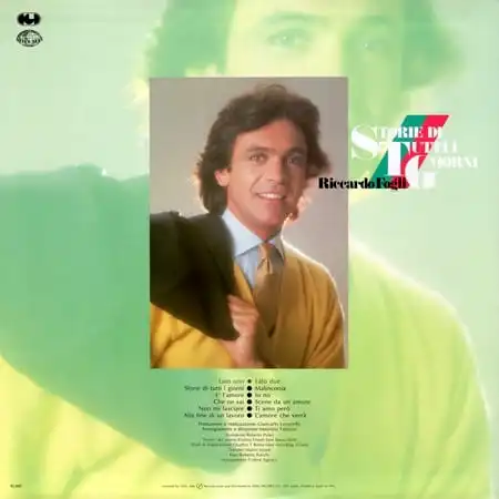 Riccardo Fogli – Storie Di Tutti I Giorni (1982) – Обратная сторона