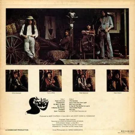 Smokie – Pass It Around (1975) – Обратная сторона