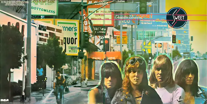 Sweet – Desolation Boulevard (1974) – Разворот пластинки 