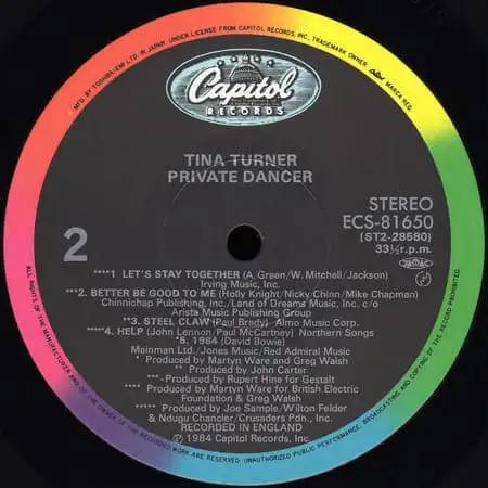 Tina Turner – Private Dancer (1984) – 2 сторона